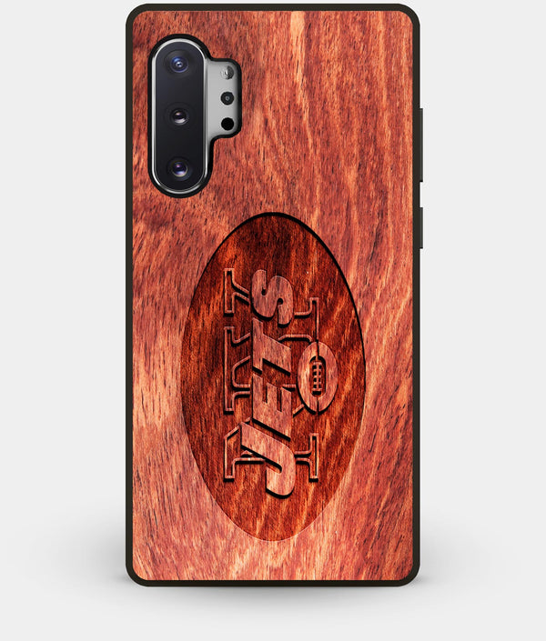 Best Custom Engraved Wood New York Jets Note 10 Plus Case - Engraved In Nature