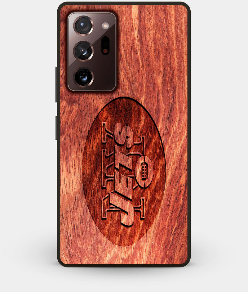 Best Custom Engraved Wood New York Jets Note 20 Ultra Case - Engraved In Nature
