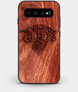 Best Custom Engraved Wood New York Knicks Galaxy S10 Case - Engraved In Nature
