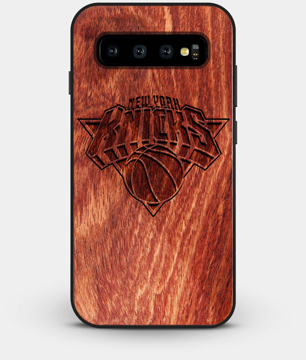 Best Custom Engraved Wood New York Knicks Galaxy S10 Plus Case - Engraved In Nature