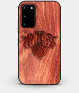 Best Wood New York Knicks Galaxy S20 FE Case - Custom Engraved Cover - Engraved In Nature