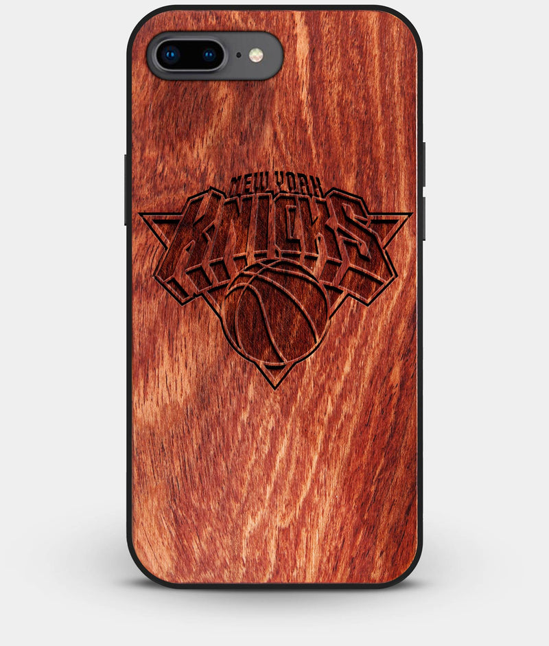 Best Custom Engraved Wood New York Knicks iPhone 8 Plus Case - Engraved In Nature
