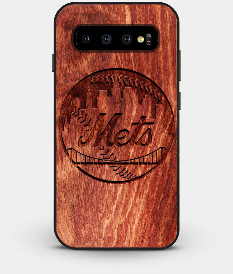Best Custom Engraved Wood New York Mets Galaxy S10 Case - Engraved In Nature