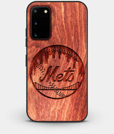 Best Custom Engraved Wood New York Mets Galaxy S20 Case - Engraved In Nature