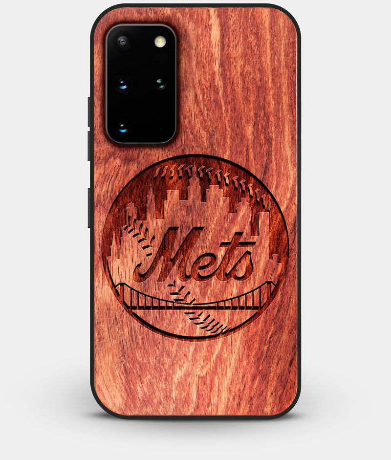 Best Custom Engraved Wood New York Mets Galaxy S20 Plus Case - Engraved In Nature