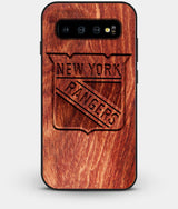 Best Custom Engraved Wood New York Rangers Galaxy S10 Case - Engraved In Nature