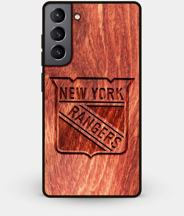 Best Wood New York Rangers Galaxy S21 Case - Custom Engraved Cover - Engraved In Nature