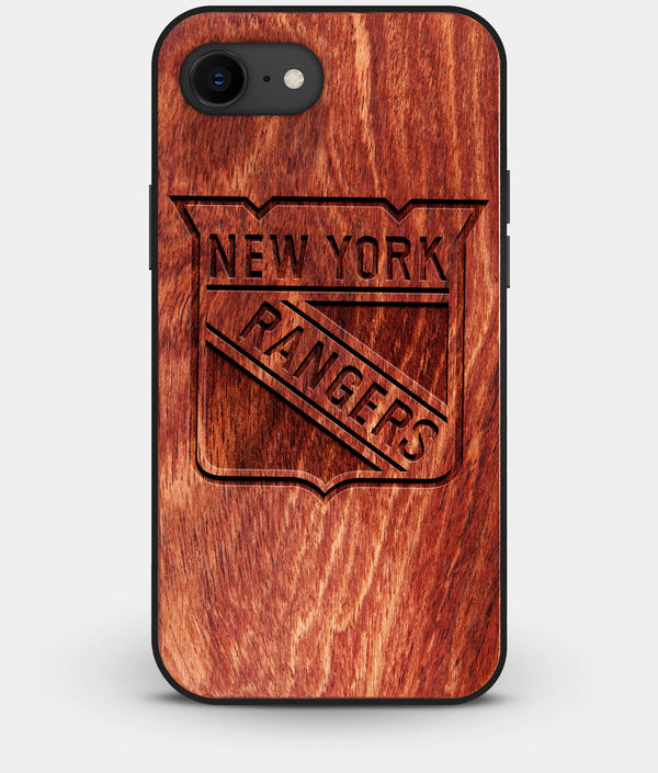 Best Custom Engraved Wood New York Rangers iPhone 8 Case - Engraved In Nature