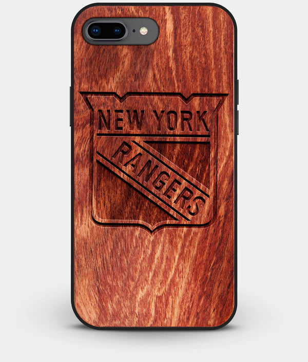 Best Custom Engraved Wood New York Rangers iPhone 8 Plus Case - Engraved In Nature