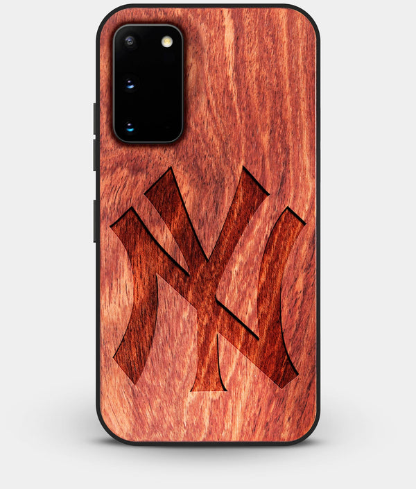 Best Custom Engraved Wood New York Yankees Galaxy S20 Case Classic - Engraved In Nature