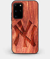 Best Custom Engraved Wood New York Yankees Galaxy S20 Plus Case Classic - Engraved In Nature
