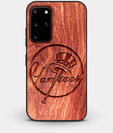 Best Custom Engraved Wood New York Yankees Galaxy S20 Plus Case - Engraved In Nature