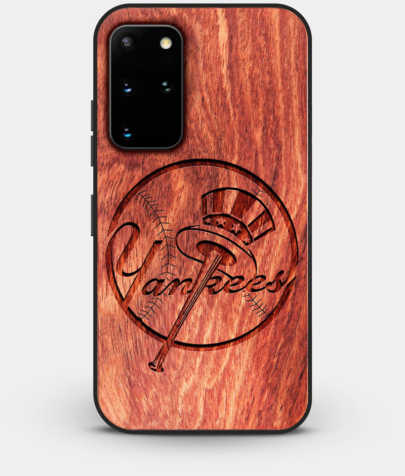 Best Custom Engraved Wood New York Yankees Galaxy S20 Plus Case - Engraved In Nature