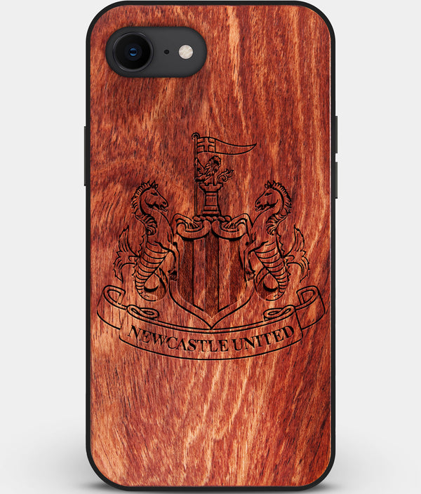 Best Custom Engraved Wood Newcastle United F.C. iPhone SE Case - Engraved In Nature