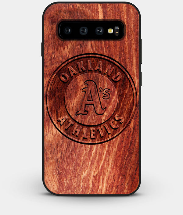 Best Custom Engraved Wood Oakland Athletics Galaxy S10 Case - Engraved In Nature
