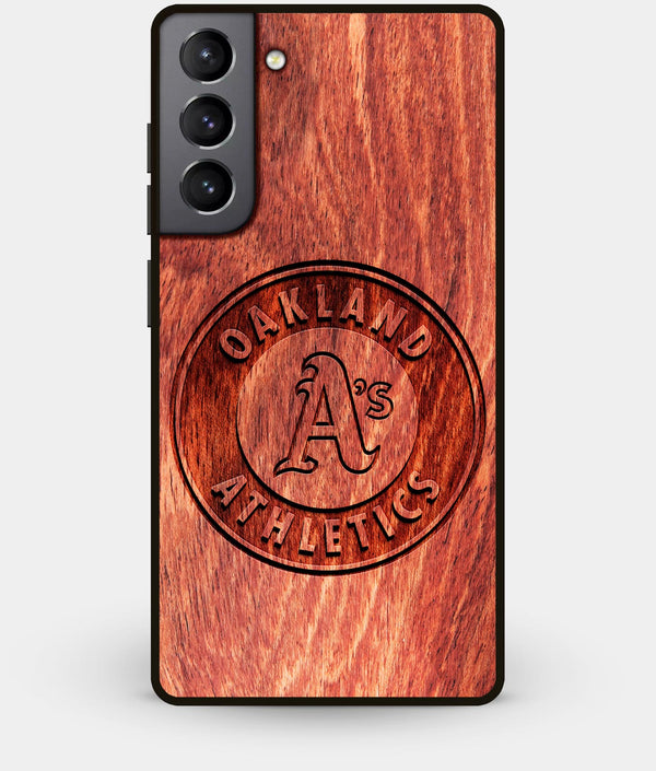 Best Wood Oakland Athletics Galaxy S21 Case - Custom Engraved Cover - Engraved In Nature