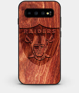 Best Custom Engraved Wood Las Vegas Raiders Galaxy S10 Case - Engraved In Nature