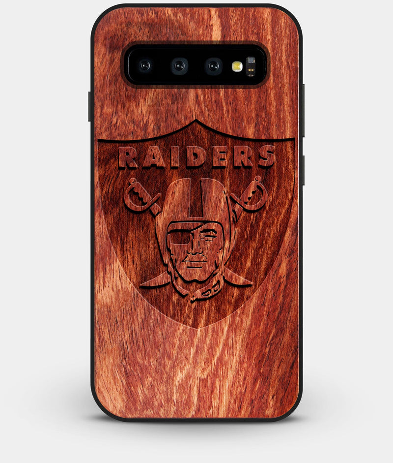 Best Custom Engraved Wood Las Vegas Raiders Galaxy S10 Case - Engraved In Nature