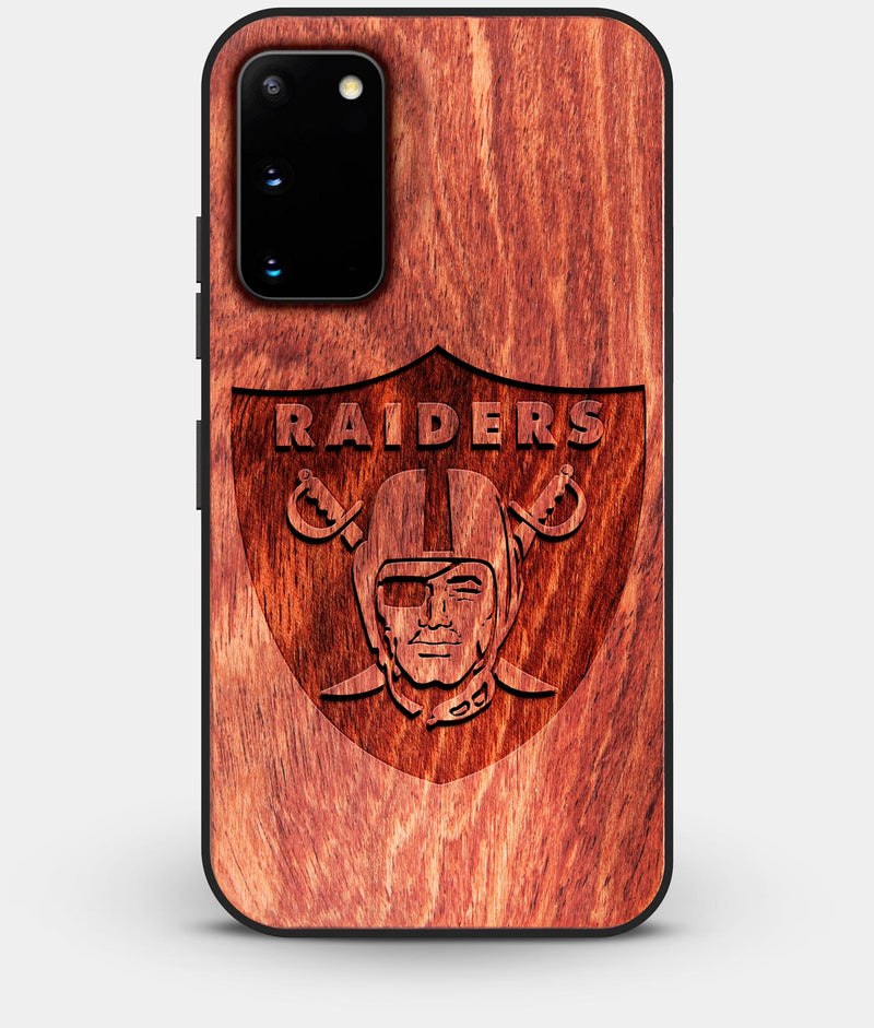 Best Custom Engraved Wood Las Vegas Raiders Galaxy S20 Case - Engraved In Nature