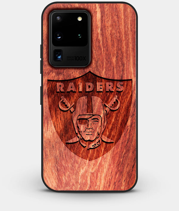 Best Custom Engraved Wood Las Vegas Raiders Galaxy S20 Ultra Case - Engraved In Nature