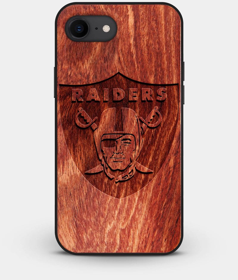 Best Custom Engraved Wood Las Vegas Raiders iPhone 8 Case - Engraved In Nature