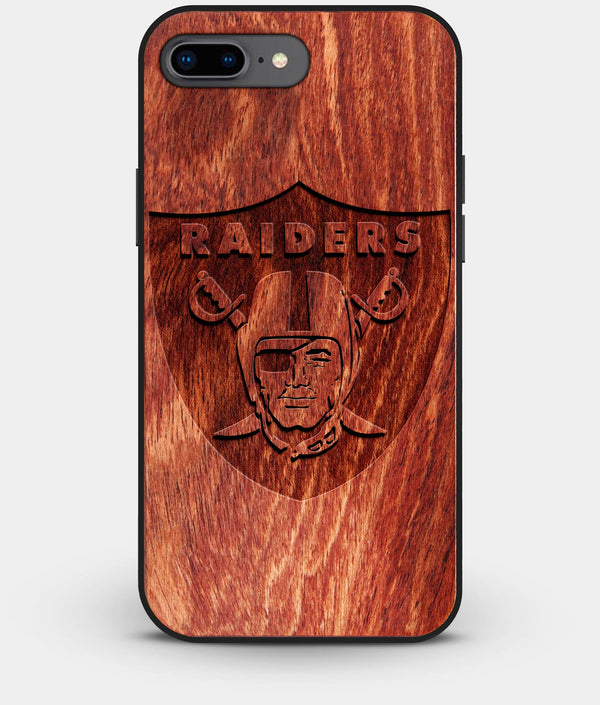 Best Custom Engraved Wood Las Vegas Raiders iPhone 8 Plus Case - Engraved In Nature