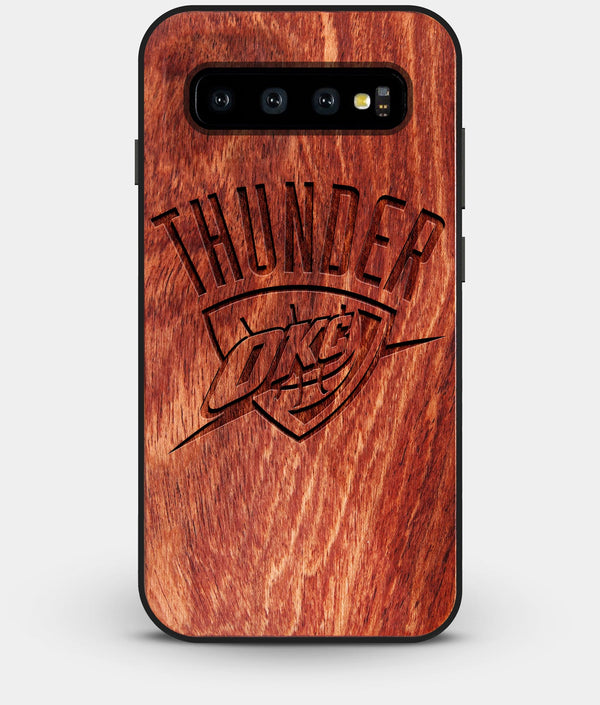 Best Custom Engraved Wood OKC Thunder Galaxy S10 Plus Case - Engraved In Nature