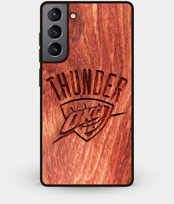 Best Wood OKC Thunder Galaxy S21 Plus Case - Custom Engraved Cover - Engraved In Nature
