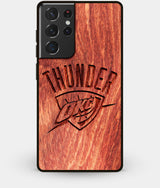 Best Wood OKC Thunder Galaxy S21 Ultra Case - Custom Engraved Cover - Engraved In Nature