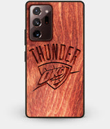 Best Custom Engraved Wood OKC Thunder Note 20 Ultra Case - Engraved In Nature