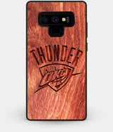 Best Custom Engraved Wood OKC Thunder Note 9 Case - Engraved In Nature