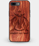 Best Custom Engraved Wood Olympique de Marseille iPhone 8 Plus Case - Engraved In Nature