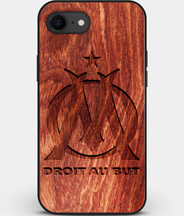 Best Custom Engraved Wood Olympique de Marseille iPhone SE Case - Engraved In Nature