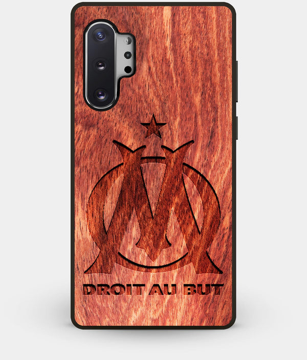 Best Custom Engraved Wood Olympique de Marseille Note 10 Plus Case - Engraved In Nature
