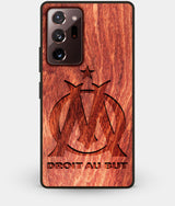 Best Custom Engraved Wood Olympique de Marseille Note 20 Ultra Case - Engraved In Nature