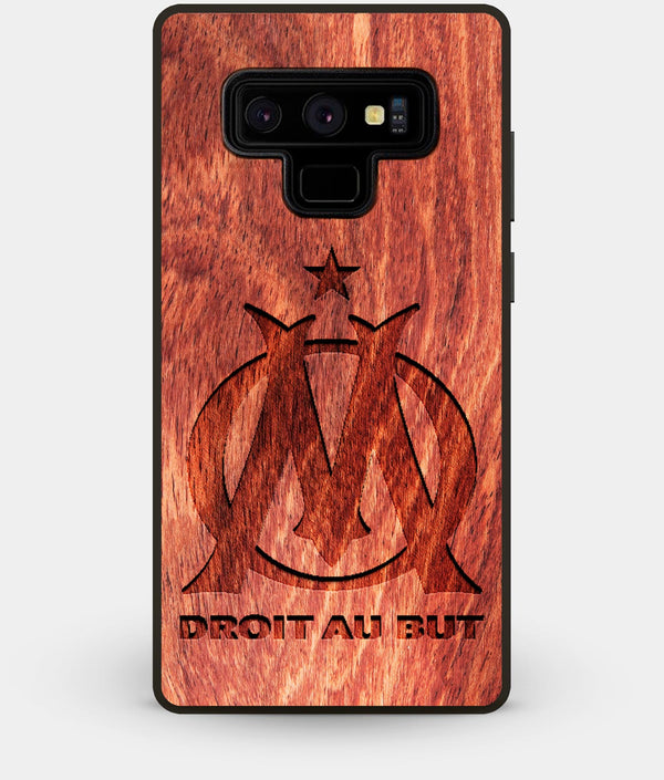 Best Custom Engraved Wood Olympique de Marseille Note 9 Case - Engraved In Nature