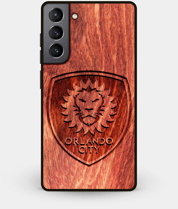 Best Wood Orlando City SC Galaxy S21 Case - Custom Engraved Cover - Engraved In Nature