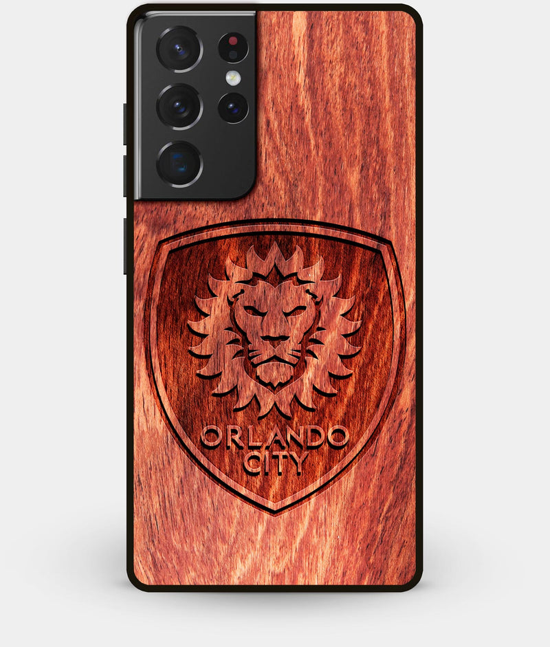 Best Wood Orlando City SC Galaxy S21 Ultra Case - Custom Engraved Cover - Engraved In Nature
