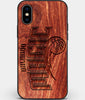 Custom Carved Wood Orlando Magic iPhone X/XS Case | Personalized Mahogany Wood Orlando Magic Cover, Birthday Gift, Gifts For Him, Monogrammed Gift For Fan | by Engraved In Nature