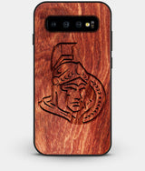 Best Custom Engraved Wood Ottawa Senators Galaxy S10 Plus Case - Engraved In Nature