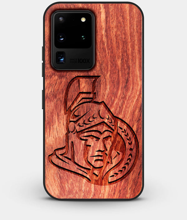 Best Custom Engraved Wood Ottawa Senators Galaxy S20 Ultra Case - Engraved In Nature