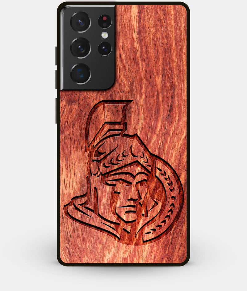 Best Wood Ottawa Senators Galaxy S21 Ultra Case - Custom Engraved Cover - Engraved In Nature