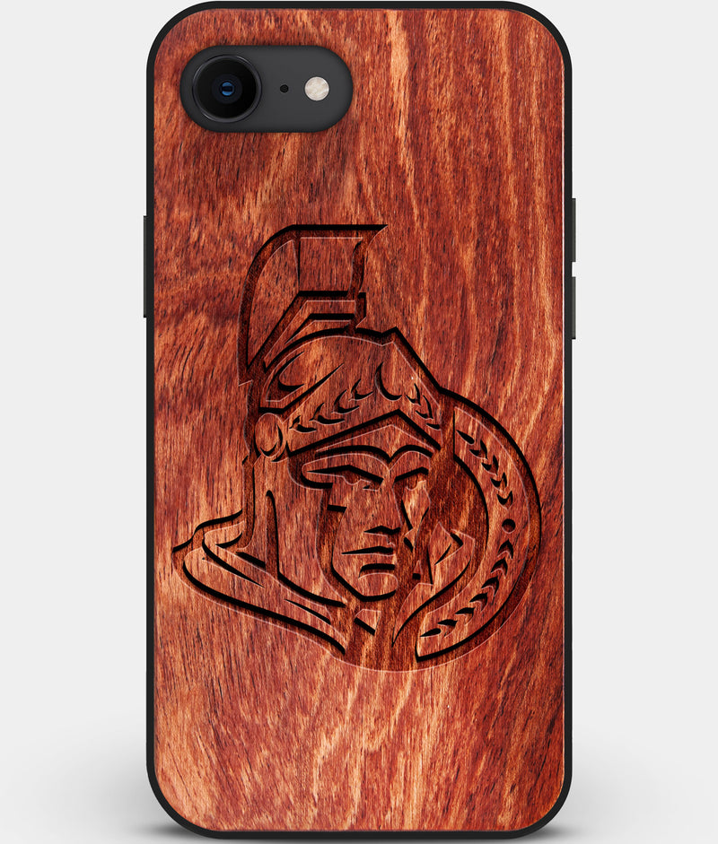 Best Custom Engraved Wood Ottawa Senators iPhone SE Case - Engraved In Nature