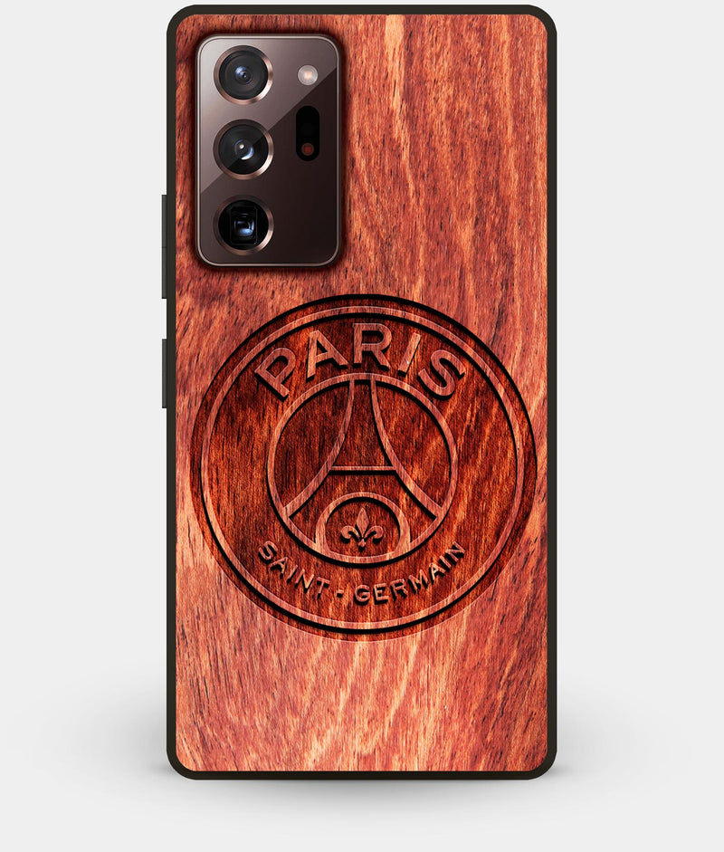 Best Custom Engraved Wood Paris Saint Germain F.C. Note 20 Ultra Case - Engraved In Nature