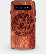 Best Custom Engraved Wood Philadelphia 76Ers Galaxy S10 Case - Engraved In Nature