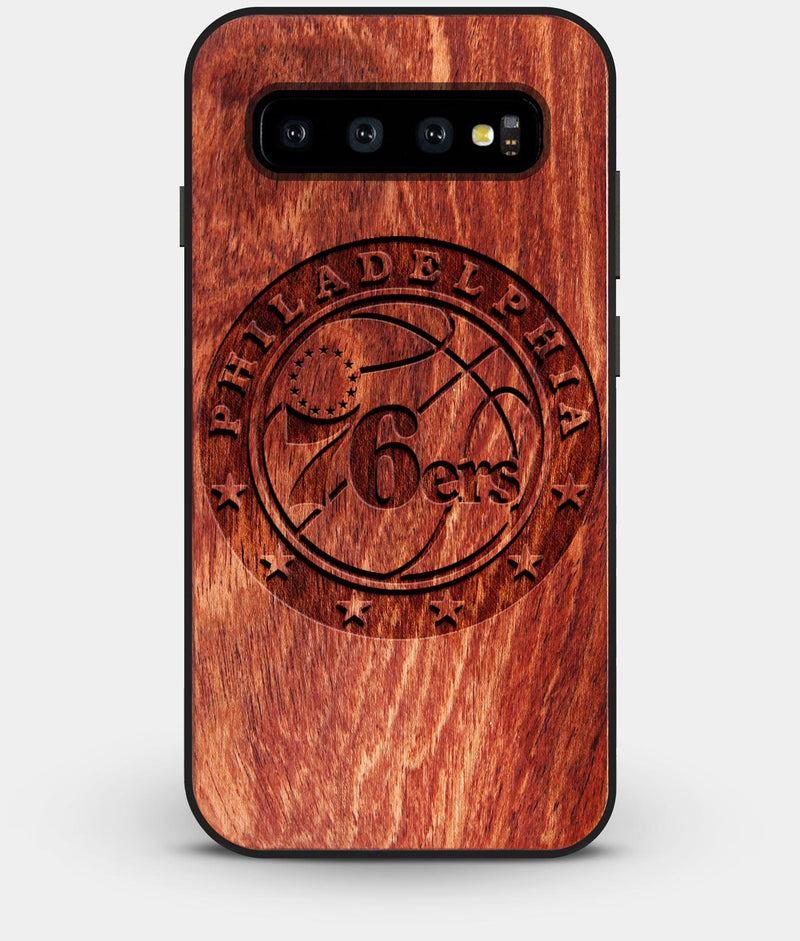 Best Custom Engraved Wood Philadelphia 76Ers Galaxy S10 Plus Case - Engraved In Nature