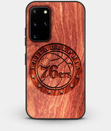 Best Custom Engraved Wood Philadelphia 76Ers Galaxy S20 Plus Case - Engraved In Nature