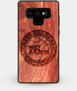 Best Custom Engraved Wood Philadelphia 76Ers Note 9 Case - Engraved In Nature