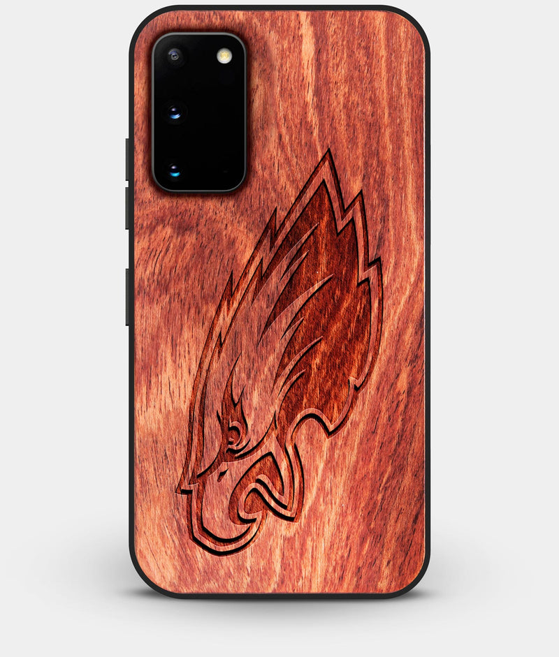 Best Wood Philadelphia Eagles Galaxy S20 FE Case - Custom Engraved Cover - Engraved In Nature