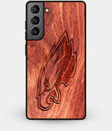 Best Wood Philadelphia Eagles Galaxy S21 Case - Custom Engraved Cover - Engraved In Nature